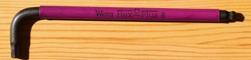 Wera Hex-Plus 8mmロング・ボールポイント・アーレンキー